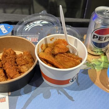 Mary Brown's - Nashville Chicken Tenders Combo with Nashville Taters and Diet Pepsi - Desserts Near Me - Vancouver, British Columbia Mary Brown's - Nashville Chicken Tenders Combo with Nashville Taters and Diet Pepsi - Desserts Near Me - Vancouver, British Columbia