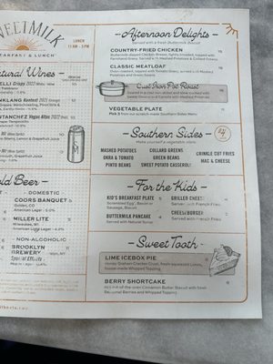 Menu photo 5 Sweetmilk Nashville, TN