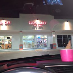 Exterior outside entrance of Cleveland's Old Fashioned Ice Cream - The front - Miramar, Florida Exterior outside entrance of Cleveland's Old Fashioned Ice Cream - The front - Miramar, Florida
