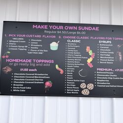 JD's Frozen Custard - Menu