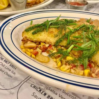 Franny's Seafood - Salmon succotash - best salmon I've had in years - Seafood Near Me - Louisville, Kentucky Franny's Seafood - Salmon succotash - best salmon I've had in years - Seafood Near Me - Louisville, Kentucky