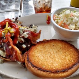 Blue cheese mushroom burger Blue cheese mushroom burger