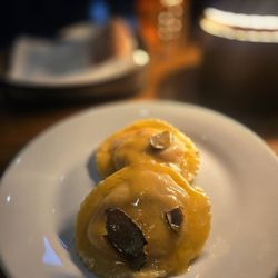 Ferraro's Kitchen - Lobster Ravioli with Shaved Truffle. Appetizer special, my half. This was absolutely decadent and AMAZING, HIGHLY recommend.