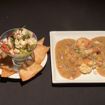 Jazz'd Tapas Bar - Citrus Shrimp Ceviche* Low Country Shrimp & Grits - Tapas Bars Near Me - Savannah, Georgia Jazz'd Tapas Bar - Citrus Shrimp Ceviche* Low Country Shrimp & Grits - Tapas Bars Near Me - Savannah, Georgia