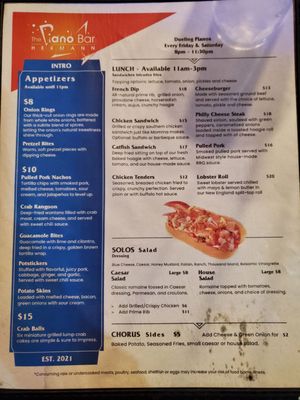 Menu photo 2 The Piano Bar Hermann Hermann, MO