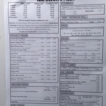 Napoleon's Pizza - Specialty Pizza's. - Pizza Near Me - Parma, Ohio