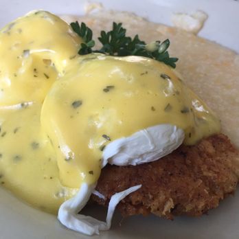 Lucile's Creole Cafe - Poached egg with hollandaise over fried fish and jalapeno grits - Cajun/Creole Near Me - Boulder, Colorado Lucile's Creole Cafe - Poached egg with hollandaise over fried fish and jalapeno grits - Cajun/Creole Near Me - Boulder, Colorado