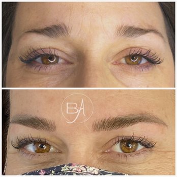Pluma Glam Studio - Microblading after the touch-up - Eyebrow Services Near Me - Encinitas, California