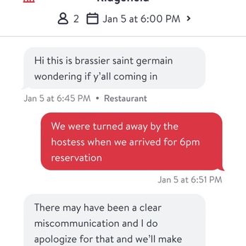 Brasserie Saint Germain - Restaurant asking why we did not arrive - French Near Me - Ridgefield, Connecticut Brasserie Saint Germain - Restaurant asking why we did not arrive - French Near Me - Ridgefield, Connecticut