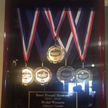 Beer Hound Brewery - 2016-2017 Awards - Breweries Near Me - Culpeper, Virginia Beer Hound Brewery - 2016-2017 Awards - Breweries Near Me - Culpeper, Virginia