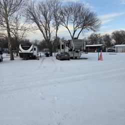 Easy Lane RV Park - Feb 2026 first snow storm at the park