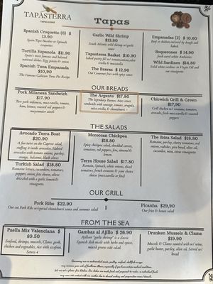 Menu photo 3 Tapas Terra Palm City, FL