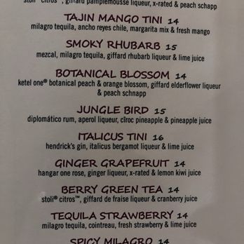Thithi's Restaurant - Martini Menu - Thai Near Me - Evergreen Park, Illinois Thithi's Restaurant - Martini Menu - Thai Near Me - Evergreen Park, Illinois