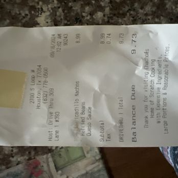 Chacho's - Price of medium nachos - Tex-Mex Near Me - Houston, Texas