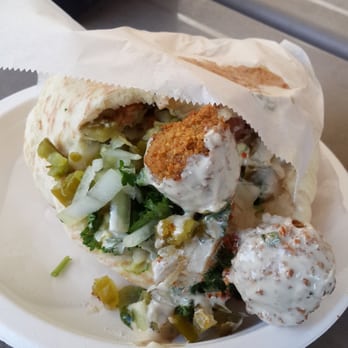 Falafel Stop - Full falafel sandwhich w/ 5~6 falafel balls inside - Falafel Near Me - Sunnyvale, California Falafel Stop - Full falafel sandwhich w/ 5~6 falafel balls inside - Falafel Near Me - Sunnyvale, California
