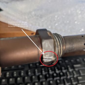 Park Place Lexus - Clockwise side damage on Hex head indicating they didn't use proper tool and torque - Auto Parts & Supplies Near Me - Plano, Texas