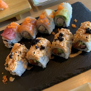 Bluefin Sushi - Rainbow Roll, Poseidon Roll - Sushi Bars Near Me - Oakley, California