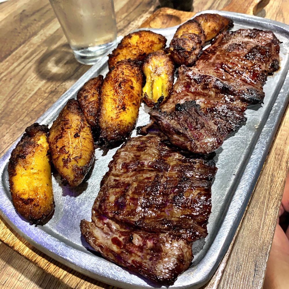 Mi Sitio Colombian Restaurant - Churrasco with sweet plantains - Spanish Near Me - Sarasota, Florida