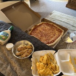 Chiaro's Pizza & Restaurant - Pennsburg - Cheese Fries Basic Cheese Pizza garlic knots