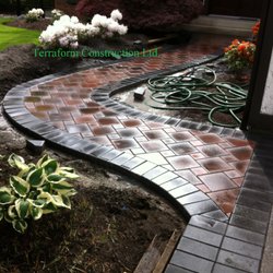 Terraform Construction - paver stone walkway