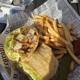 Crispy chicken wrap