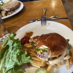 THE ESTABLISHED BURGER, started to eat I'd forgot to take pic before oops! THE ESTABLISHED BURGER, started to eat I'd forgot to take pic before oops!