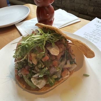 Mission Taqueria - Mixed seafood Tostada! - Mexican Near Me - Philadelphia, Pennsylvania Mission Taqueria - Mixed seafood Tostada! - Mexican Near Me - Philadelphia, Pennsylvania