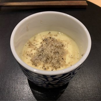 Omakase - Savory soft egg custard w/ Japanese snow crab & summer truffle - Sushi Bars Near Me - San Francisco, California