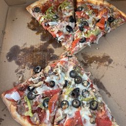 Half The Works - 16" Large Half The Pizza Primavera - 16" Large We were so eager to try it I forgot to take a before photo Half The Works - 16" Large Half The Pizza Primavera - 16" Large We were so eager to try it I forgot to take a before photo