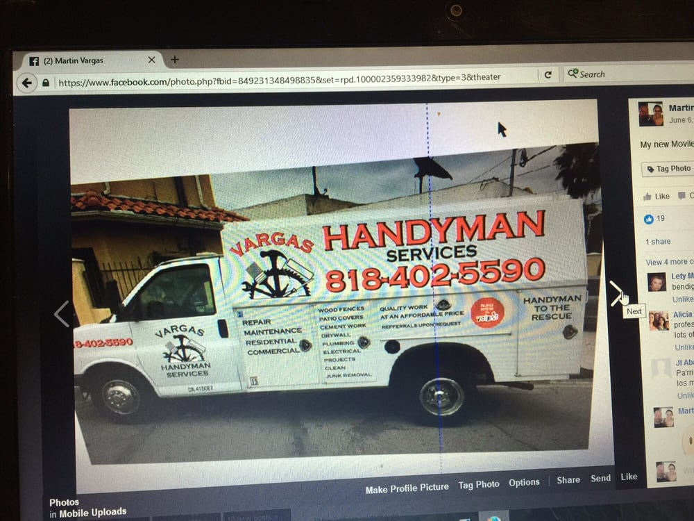Slide of Vargas Handyman Services