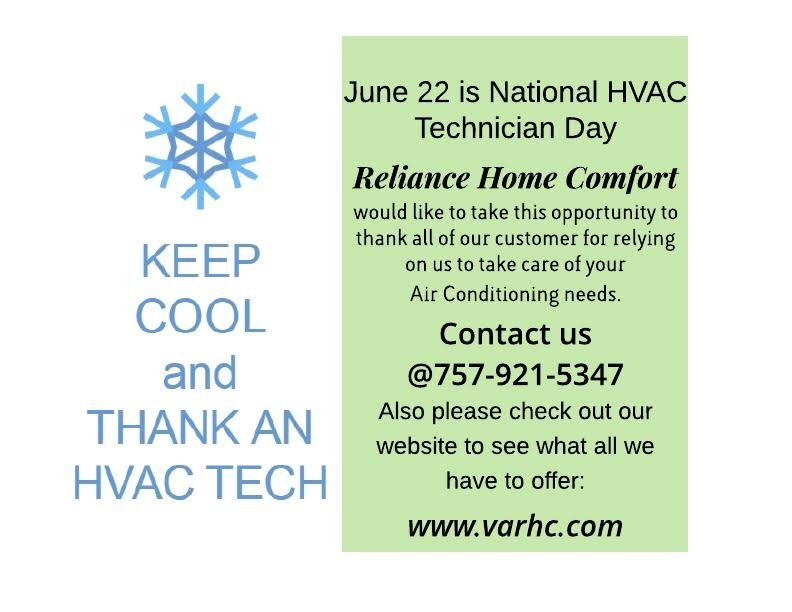 Slide of Reliance Home Comfort