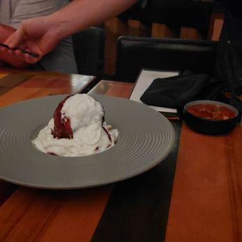 Flecha Cantina - The fried ice cream before the "fire"... - Mexican Near Me - Huntington Beach, California
