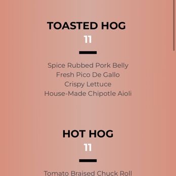 The Toasted Hog - Tacos Near Me - Angola, New York