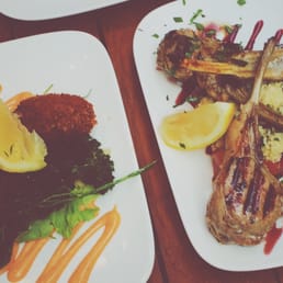 Prawn croquettes and Lamb chops Prawn croquettes and Lamb chops