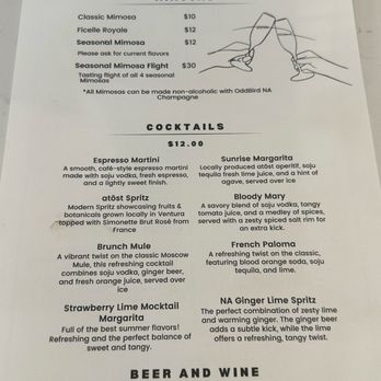 Café Ficelle - Mimosas, cocktails, beer and wine menu - Coffee & Tea Near Me - Thousand Oaks, California