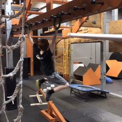 Ninja Hub - Ninja Warrior Gym - Ninja warrior ring toss !