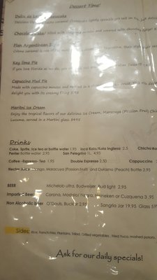 Menu photo 6 El Gaucho Inca Fort Myers, FL