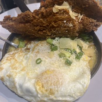 True Flavors Diner - Fish & Grits with 2 Eggs Over Easy. Excellent dish. - Diners Near Me - Durham, North Carolina True Flavors Diner - Fish & Grits with 2 Eggs Over Easy. Excellent dish. - Diners Near Me - Durham, North Carolina