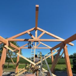 Peter's Kitchen - Douglas fur timber framing