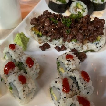 Ten - Soft Shell Crab, Japanese Wagyu Beef, and Hotate Roll - Sushi Bars Near Me - Charlottesville, Virginia Ten - Soft Shell Crab, Japanese Wagyu Beef, and Hotate Roll - Sushi Bars Near Me - Charlottesville, Virginia