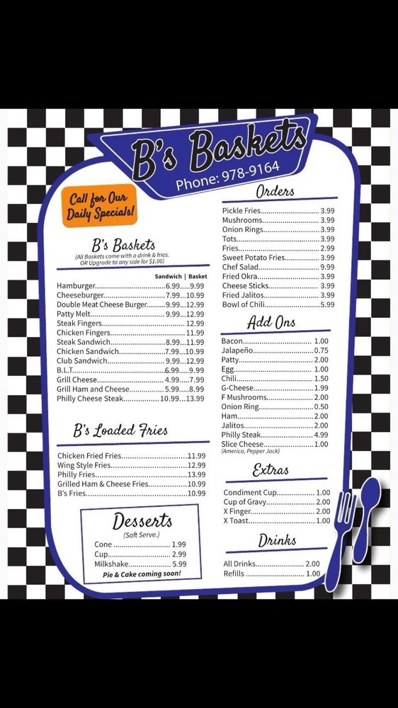 B’s Baskets & More Logo