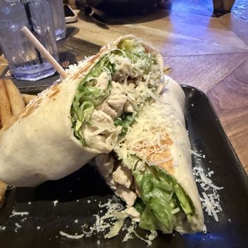Sidecar Social - Grilled Chicken Caesar Wrap - Sports Bars Near Me - Addison, Texas