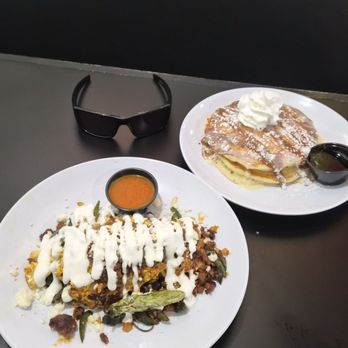 Huevos Avenue - This Chorizo omelet and Cajeta and lechera pancakes  The in house made chorizo delicious - Mexican Near Me - Henderson, Nevada