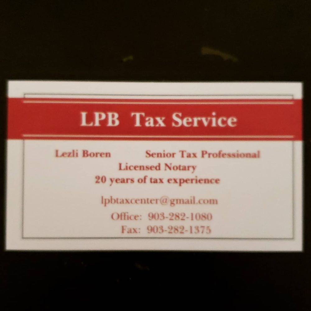 LPB TAX SERVICE Request Consultation Longview, Texas Tax Services