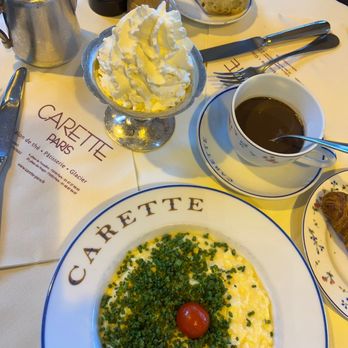 Carette - Eggs with chive Croissant Chocolate chaux - Tea Rooms Near Me - Paris, 75 Carette - Eggs with chive Croissant Chocolate chaux - Tea Rooms Near Me - Paris, 75