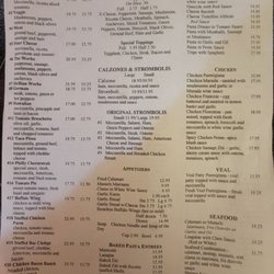 Pizza Joe - Menu Back