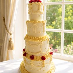 Berrylicious Cakes - Quince cake Beauty and the beast themed .