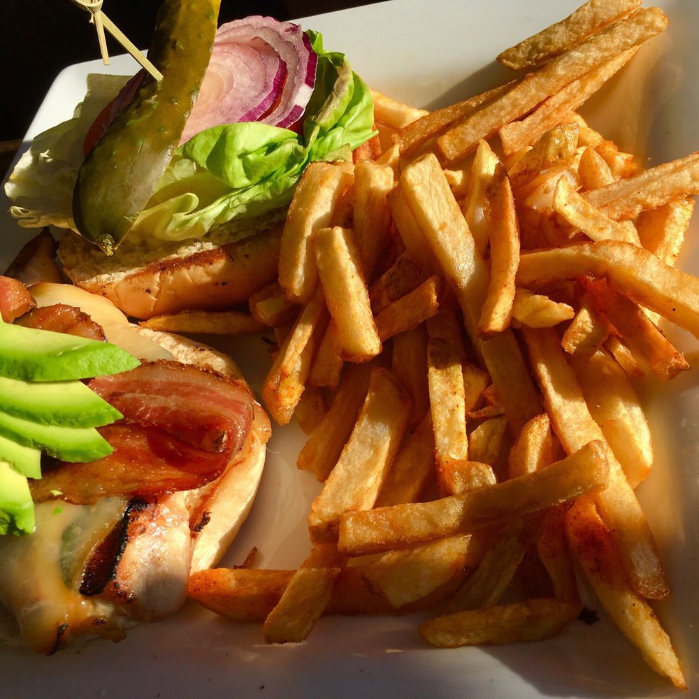 4 MILE BREWING - Chicken sandwich and fries - Sports Bars Near Me - Victoria, British Columbia