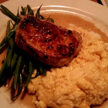 Ormsby's - Pork chop w/ pimento cheese grits & haricot verts - Sandwiches Near Me - Atlanta, Georgia Ormsby's - Pork chop w/ pimento cheese grits & haricot verts - Sandwiches Near Me - Atlanta, Georgia