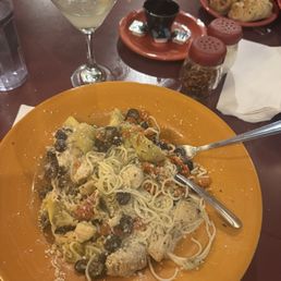 Drain the pasta!!! Water logged with a hint of garlic? Blah. Canned olives and artichoke ? At least use Kalamata olives! Drain the pasta!!! Water logged with a hint of garlic? Blah. Canned olives and artichoke ? At least use Kalamata olives!